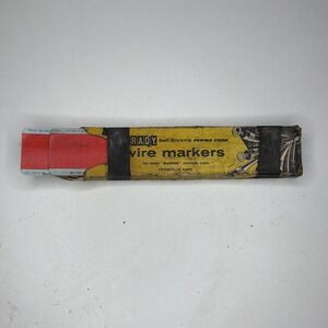 PACK OF 25 BRADY E-5190 WIRE MARKER 25 CARDS Self-Sticking Vintage Blue-Streak